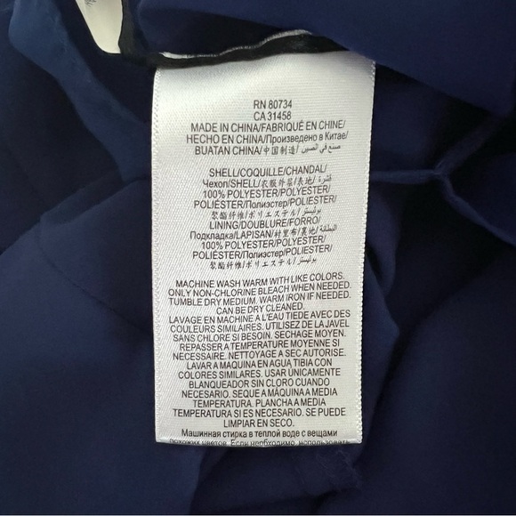 BCBCMaxazria Norah Maxi Dress in Orient Blue Chiffon Size 4 Wedding Formal Date - Picture 10 of 12